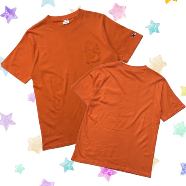 🍊일본 챔피온 오렌지맛 빈티지 반팔 티셔츠🍊시티보이 오버핏  라운드