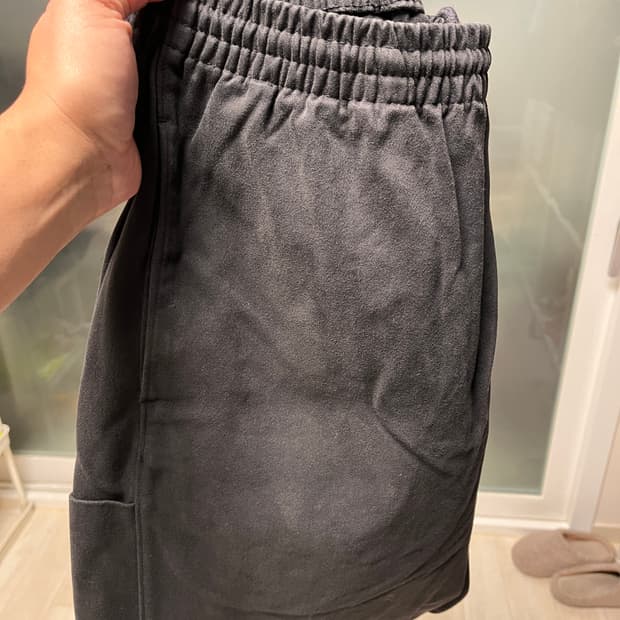 이지 갭 엔지니어드 바이 발렌시아가 사틴 카고 팬츠 블랙 L