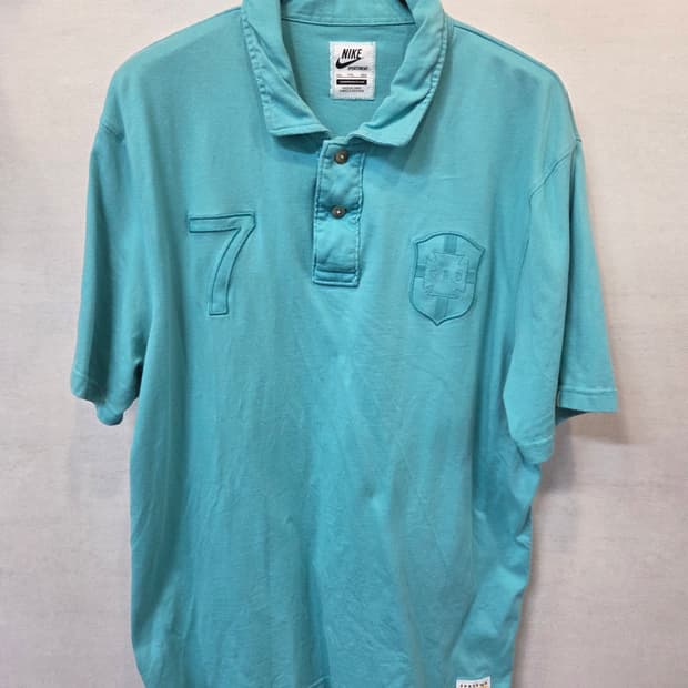 나이키 올드스쿨 한정판 자수로고 카라반팔 L xl