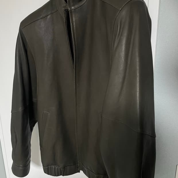 아모멘토 램스킨 레더 블루종 L