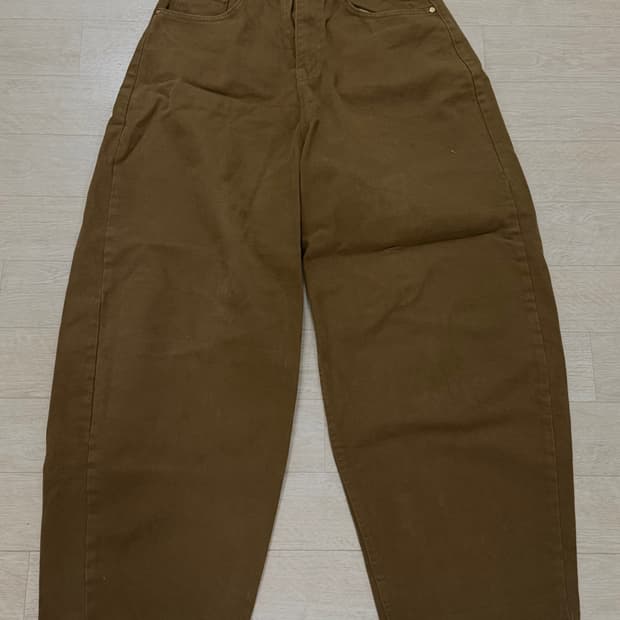 khaki brown wide pants