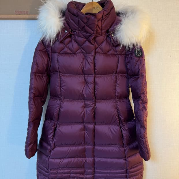 [90]와이드앵글 라쿤털 구스다운 롱패딩