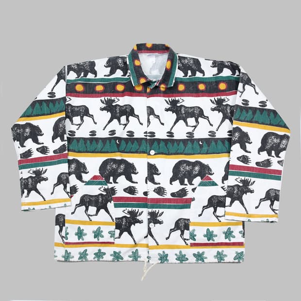 Michigan rag 미시간 래그 90s 캔버스 자켓 (free)