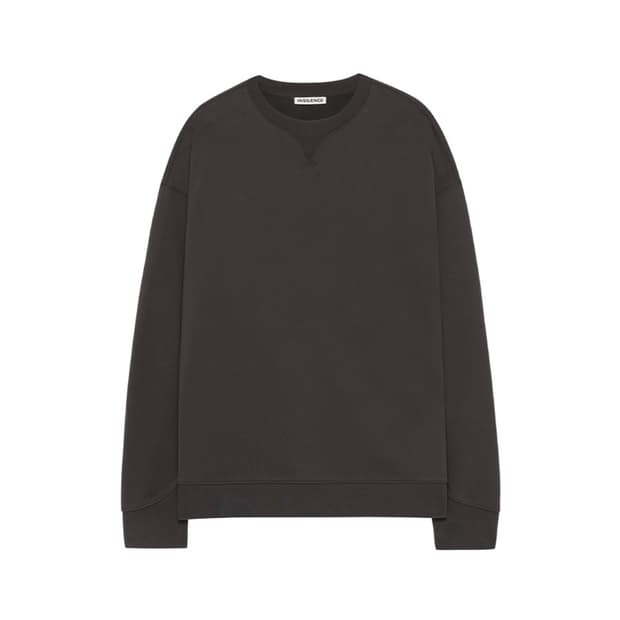 (L) 인사일런스 커브드 리브 스웨트셔츠 BROWN