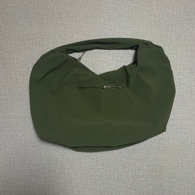 일본빈티지 올드스쿨아메카지 원포켓 빅숄더백 카키