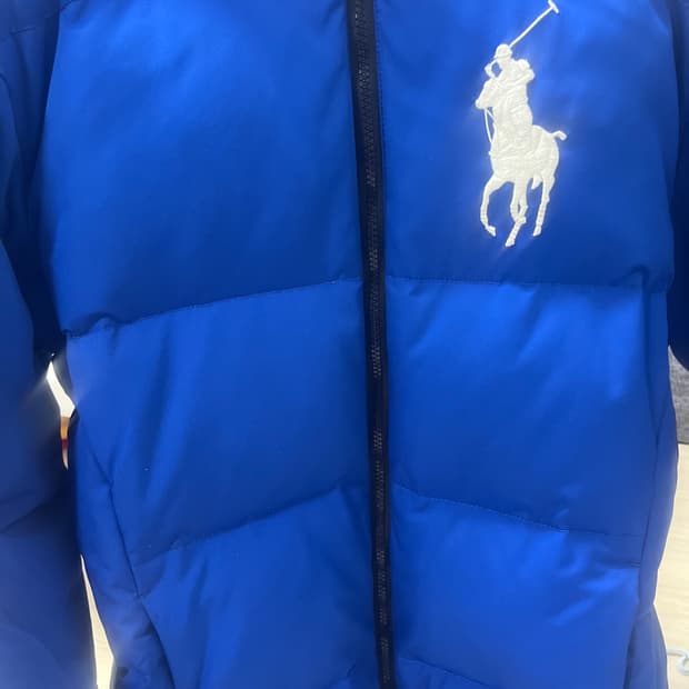 폴로 랄프로렌 빅포니 패딩 블루 m