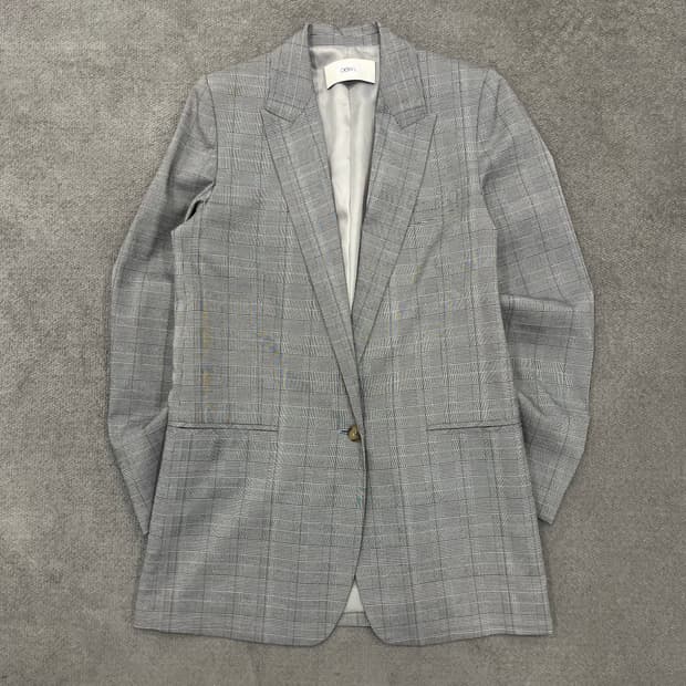 55 DEWL 체크 블레이저 자켓