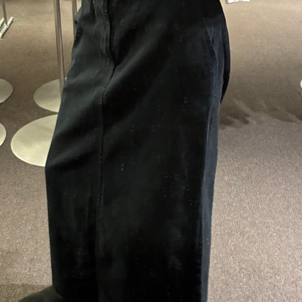 4)niko and 빈티지 여성 블랙 코튼 롱스커트