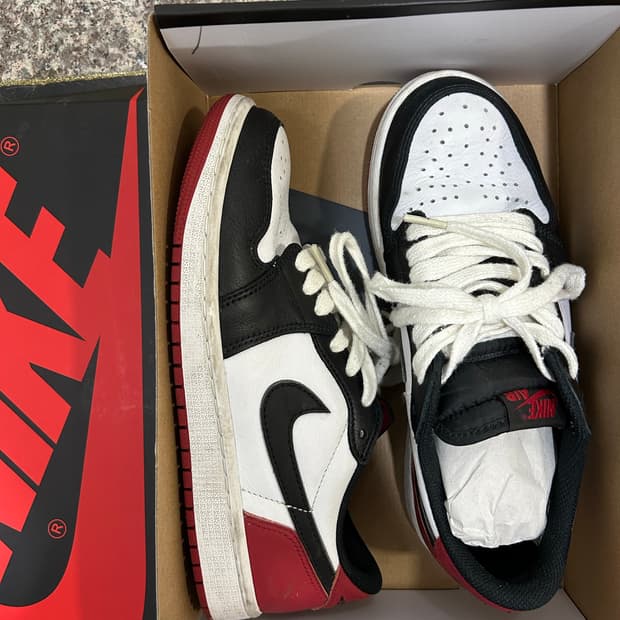 조던 1 레트로 로우 OG 블랙토