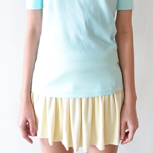 샵페어리 rib half top mint 립 하프탑 민트