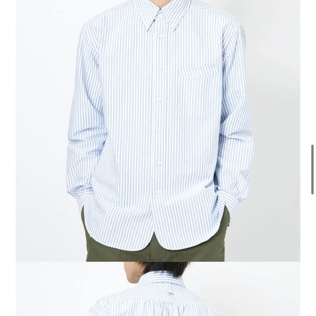 이스트로그 퍼머넌트 블루 스트라이프 셔츠
