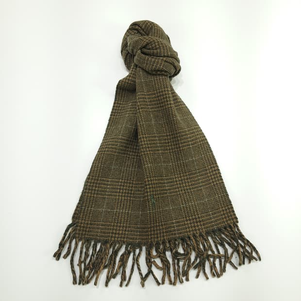 MX178 폴로 랄프로렌 올리브그린 하운드투스 램스울 목도리 머플러