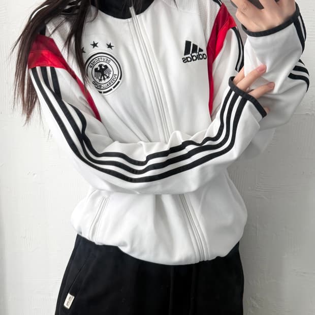 Adidas 아디다스 독일 화이트 트랙탑