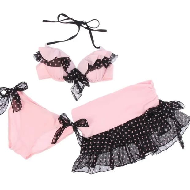 갸루 도트 비키니