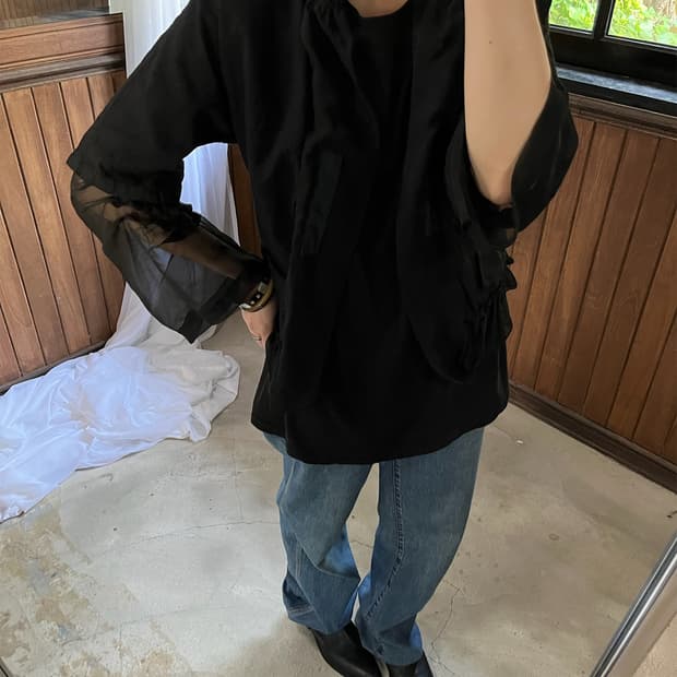 COMME DES GARCONS see-through jaket