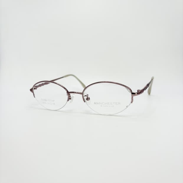 MANCHESTER 핑크 오벌 반무테