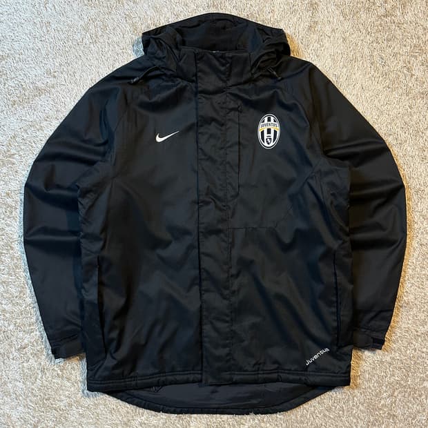 00's 나이키 유벤투스 점퍼형 바람막이 자켓 블랙