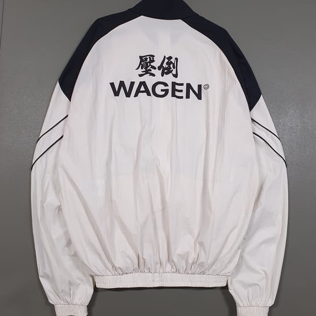 L) 압도 003 WAGEN 윈드브레이커 화이트 바람막이 자켓 희귀