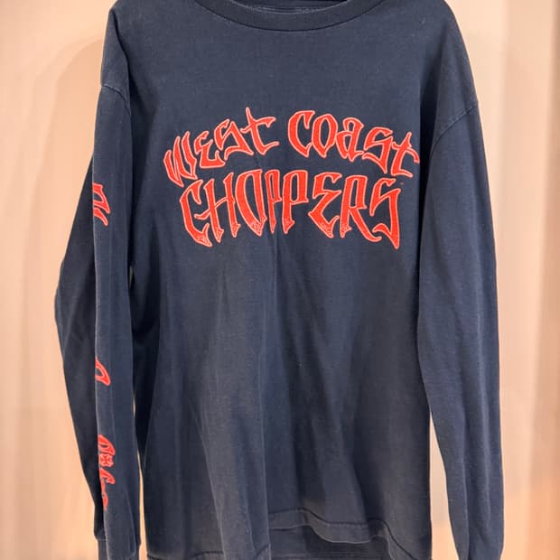 웨스트코스트차퍼 네이비 레터링 롱슬리브 L