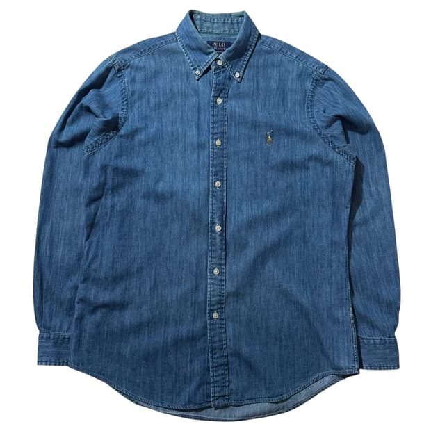 폴로 랄프로렌 샴브레이 데님 클래식핏 셔츠 (신형QR)