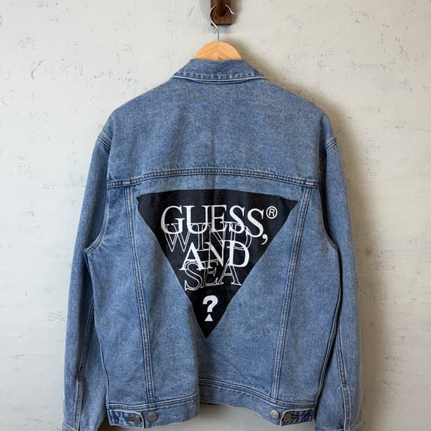 GUESS Wind and sea 빈티지 데님 자켓