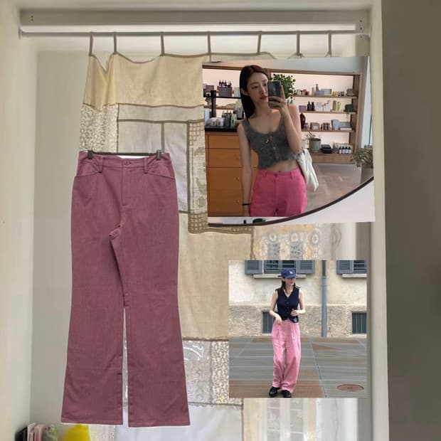 Dusty Rose Bootcut Pants