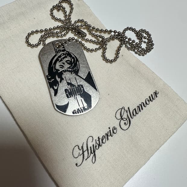 히스테릭글래머 기타걸 볼체인 네크리스 목걸이