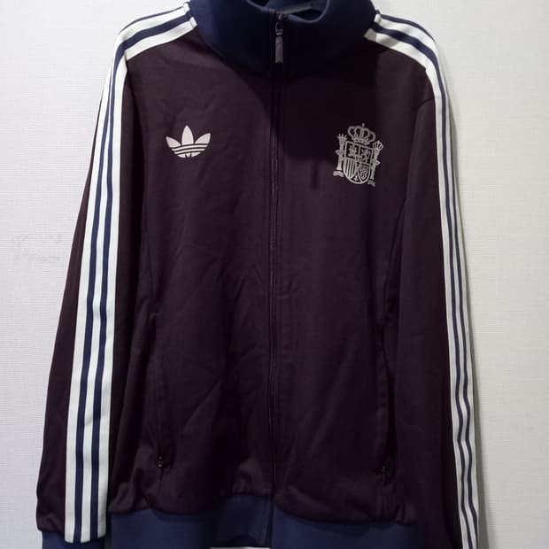 아디다스 스페인 베켄바우어 마룬 트랙탑 저지 져지집업 105/XL