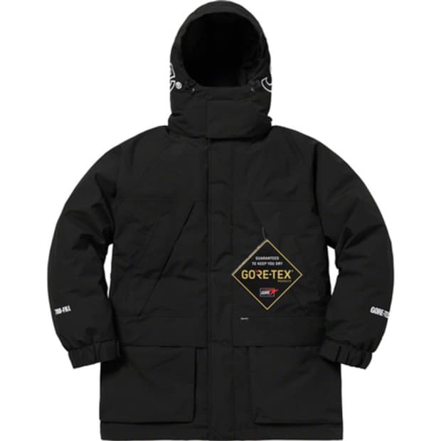슈프림 18 F/W 고어텍스 700 다운 파카 블랙