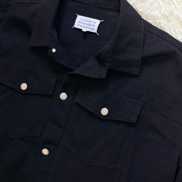 [Maison Margiela] 14라인 스탠다드 블랙 데님 자켓 (Si