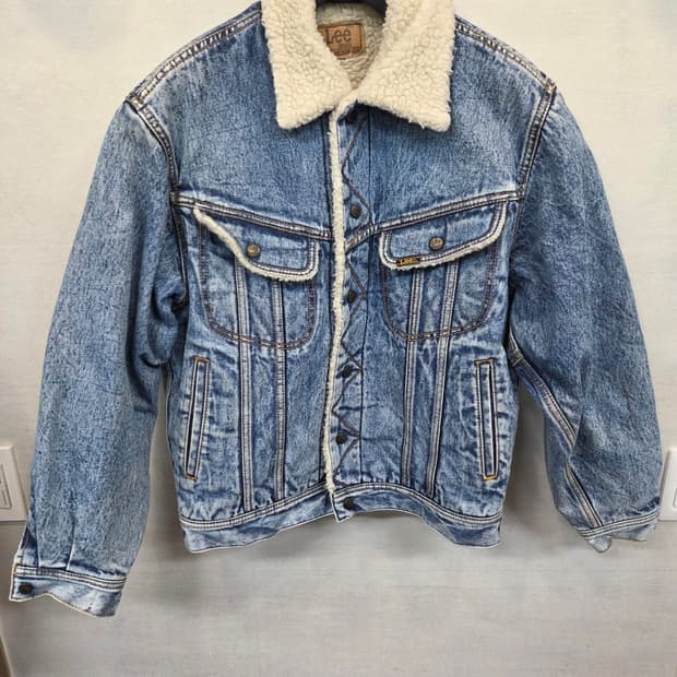 Lee 올드스쿨 쌍방울 라이더스 빈티지워싱 쉐르파 데님자켓 m