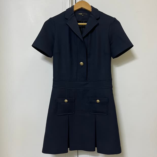 Maje 네이비 미니 원피스