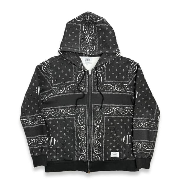 FUCT SSDD 페이즐리 후드 집업 L