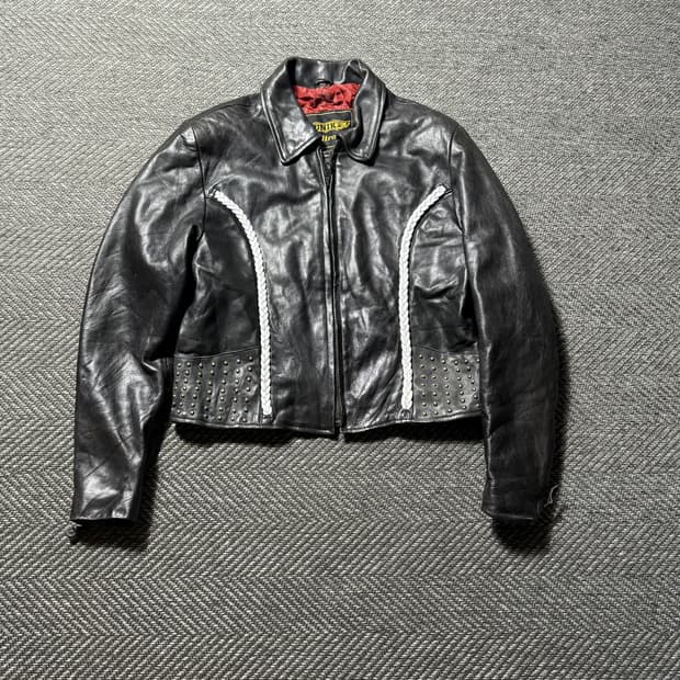 Unik ultra 빈티지 90s 레더 자켓 L