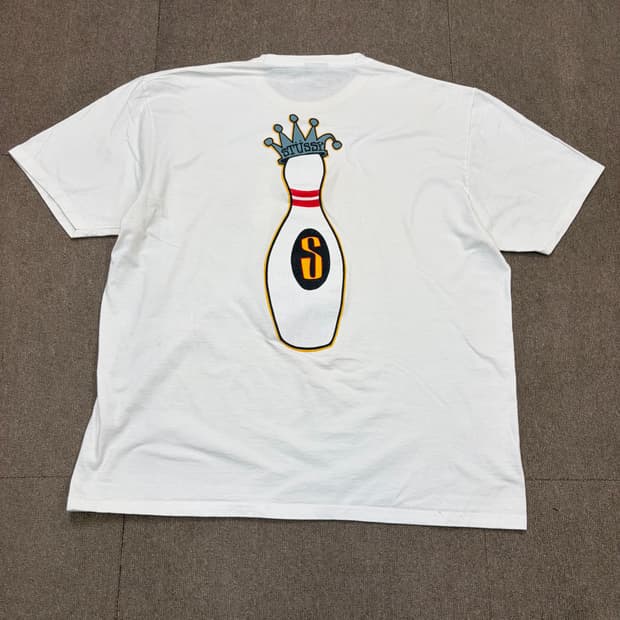 stussy 스투시 킹 핀 기어 피그먼트 반팔 티셔츠 XL