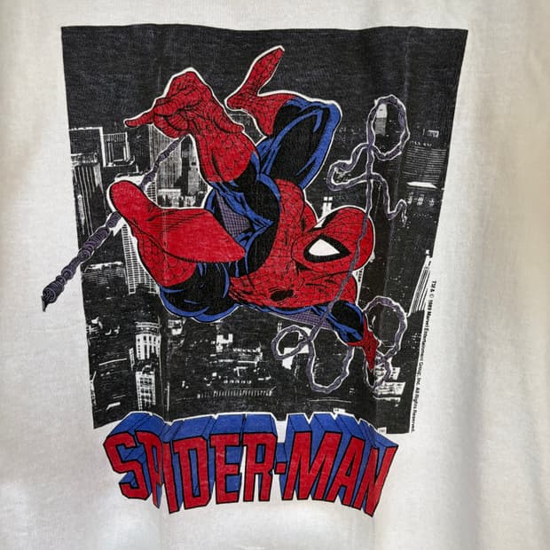 [XL] 80s 스파이더맨 빈티지 마블 코믹 이미지 티셔츠