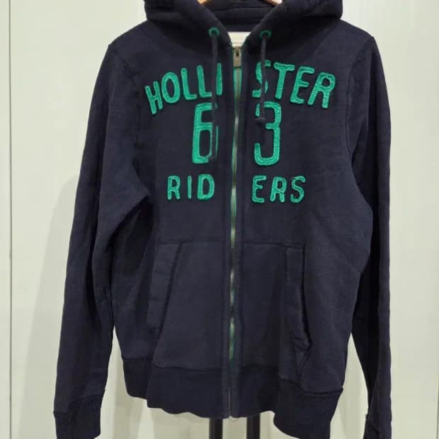 홀리스터 후드 집업 (남색/M)