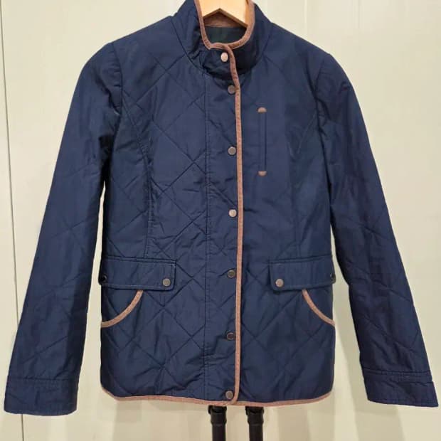 키스 여성 퀄팅 자켓 (남색/S사이즈)