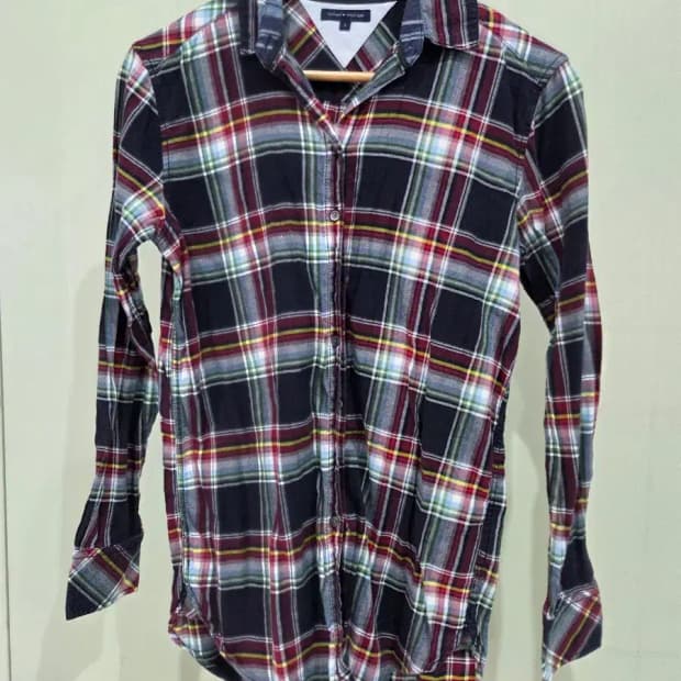 타미힐피거 체크 셔츠 85사이즈