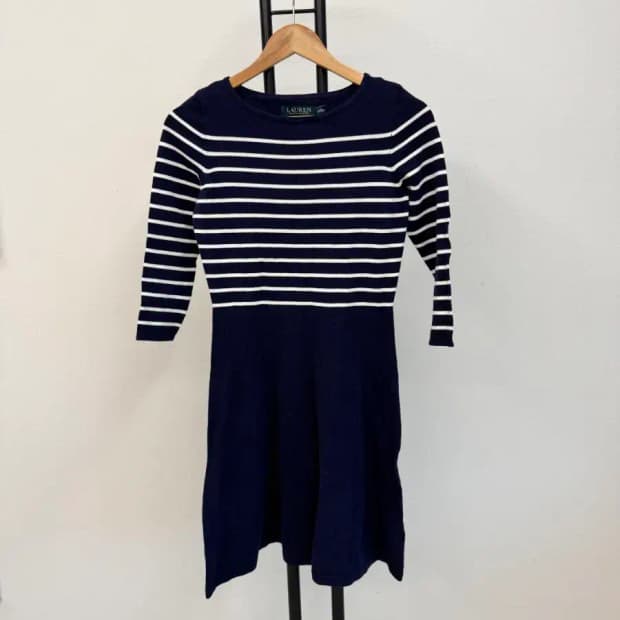 랄프로렌 여성 스트라이프 니트 원피스 XS사이즈