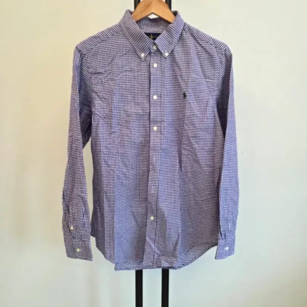 폴로 랄프로렌 여성 깅엄 체크 셔츠 XL사이즈