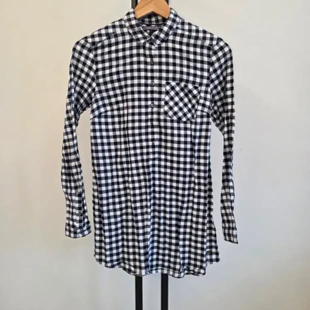 Tommy Hilfiger 타미힐필거 여성 깅엄체크 롱셔츠