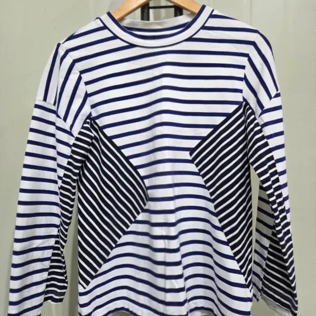 럭키슈에뜨 여성 스트라이프 긴팔 티셔츠 S