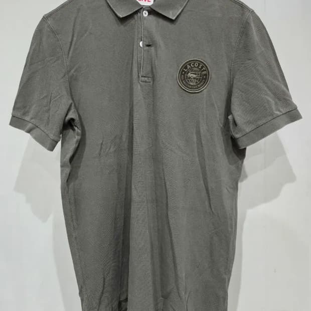 라코스테 라이브 남성 카키 PK 티셔츠 M사이즈