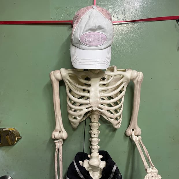 본더치 화이트 핑크 볼캡 모자