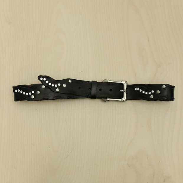 레더 스터드 벨트