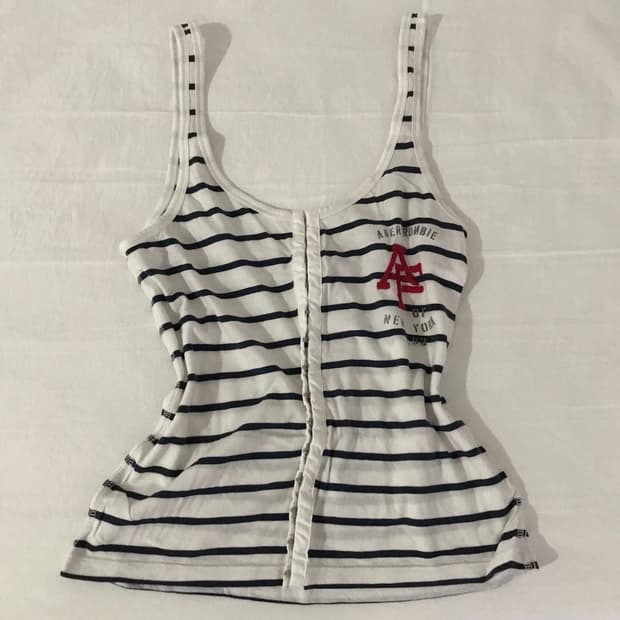 아베크롬비 스트라이프 슬리브리스 오픈형