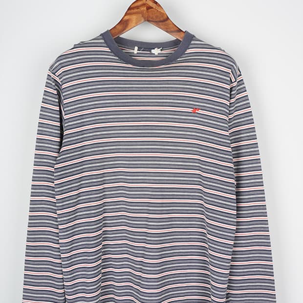 00's A BATHING APE multi stripe sleeve