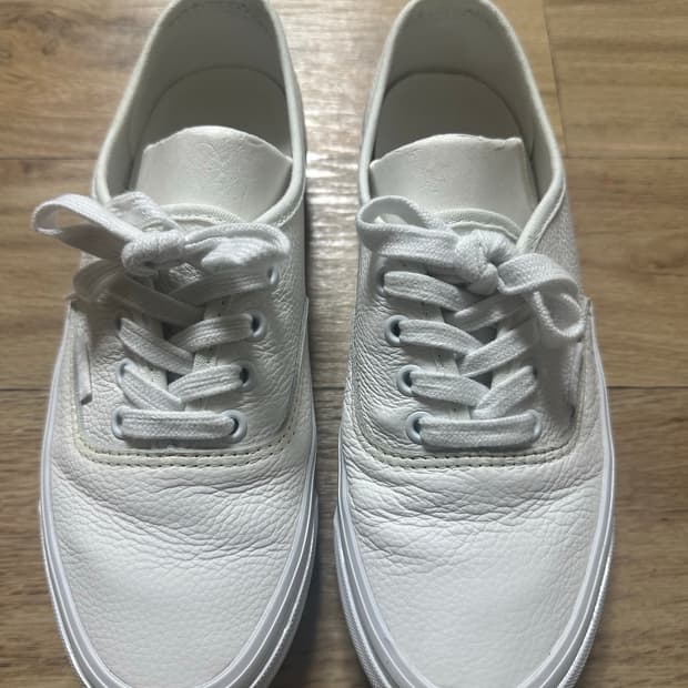 반스 볼트 가죽 래더 240 화이트