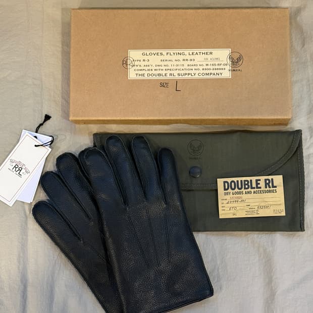 더블알엘 RRL 레더 장갑 